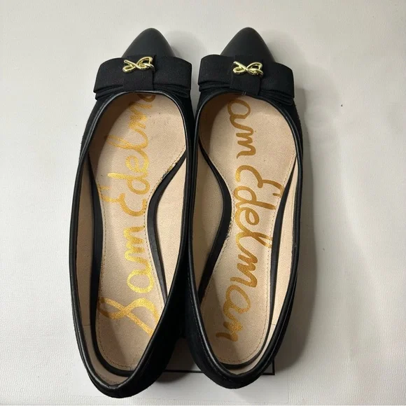 Sam Edelman Pointed Toe Finley Slip On Flats Womens Sz 7.5 Black - Picture 4 of 6